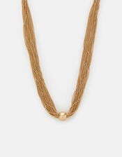Multi-Chain Bead Pendant Necklace, , large