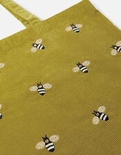 Bee Embroidered Shopper Bag, , large