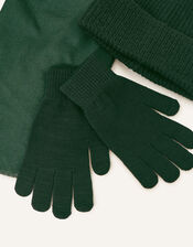 Super-Soft Hat, Gloves, and Scarf Set, Green (LIGHT GREEN), large