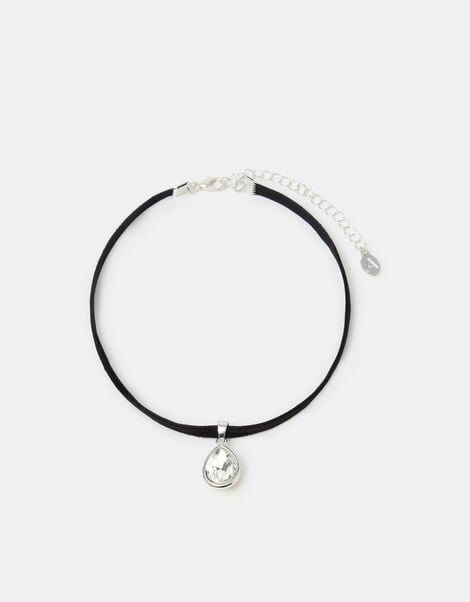 Teardrop Pendant Choker Necklace, , large