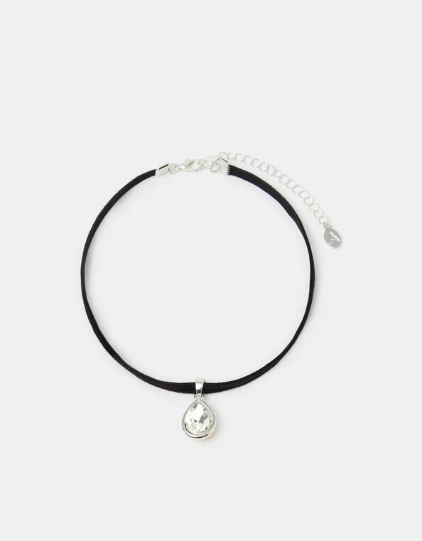 Teardrop Pendant Choker Necklace, , large