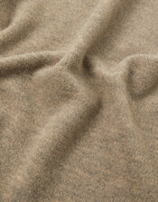 Large Knitted Triangle Scarf, , large