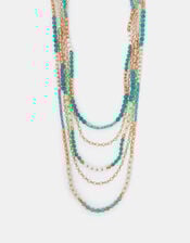 Layered Beaded Necklace, , large