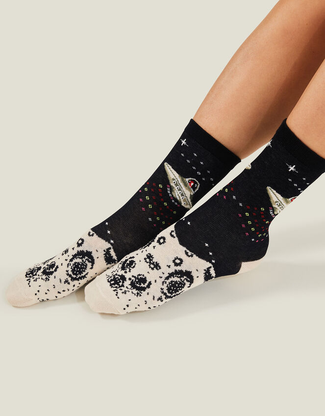 Spaceship Scene Socks, , large
