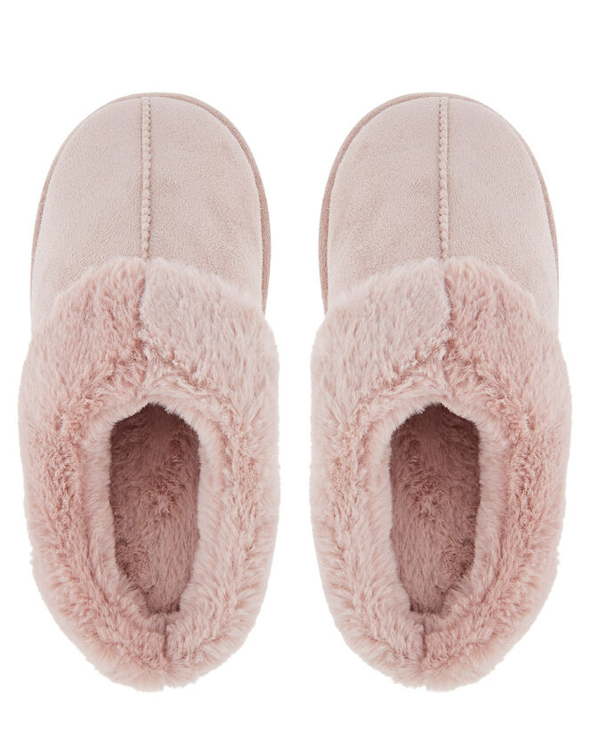 Suedette Mule Slippers, Pink (PINK), large