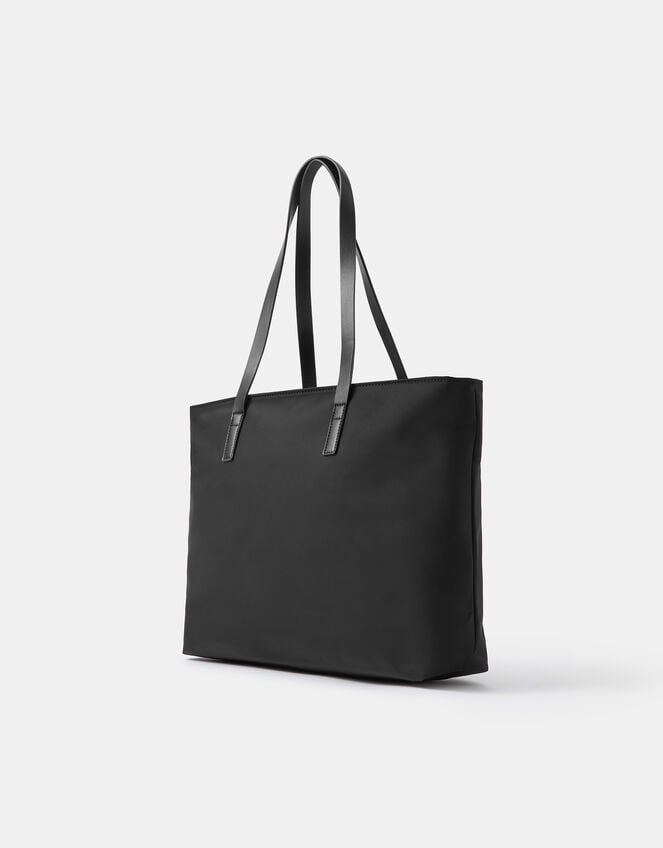 Harper Nylon Laptop Tote Bag, Black (BLACK), large