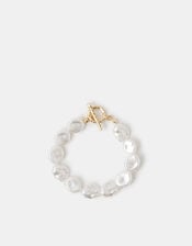 Organic Pearl T-Bar Bracelet, , large