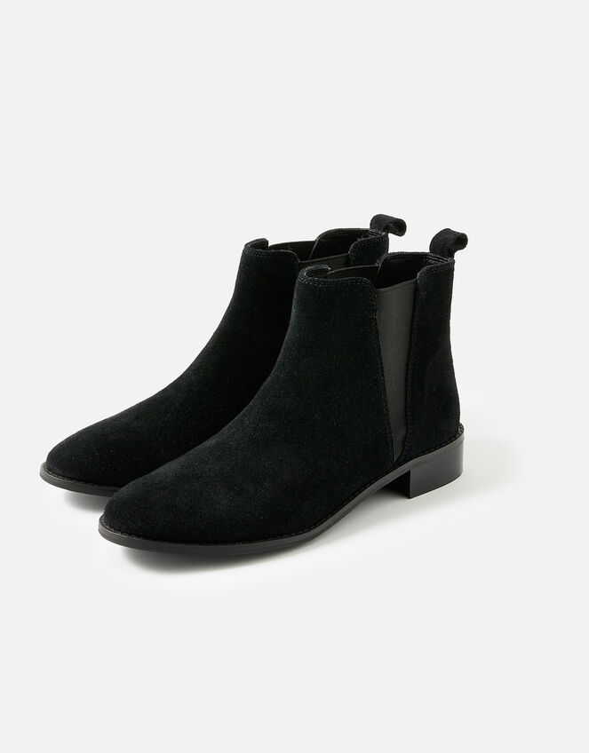 Harriet Suede Boots, Black (BLACK), large