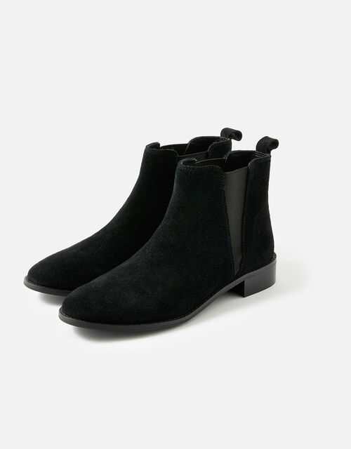 Harriet Suede Boots, Black (BLACK), large