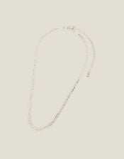Sterling Silver-Plated Paper Clip Chain, , large