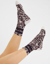 Cheetah Print Socks, , large
