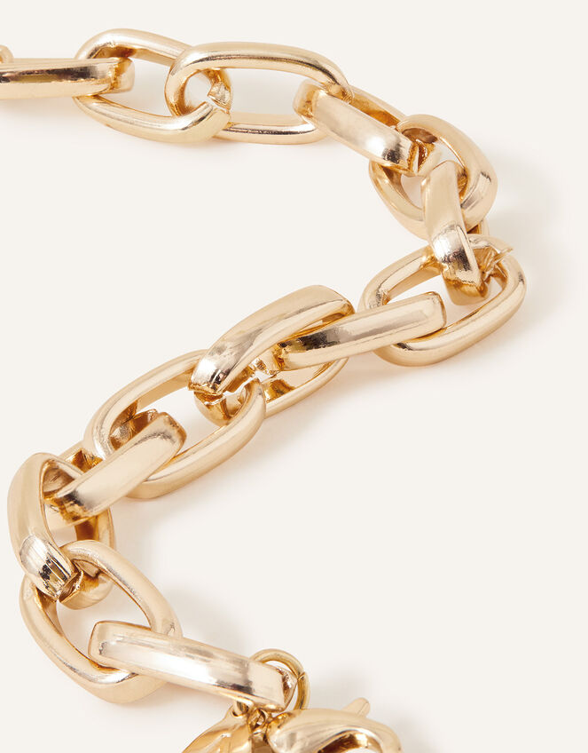 Simple Medium Chain Bracelet, Gold (GOLD), large