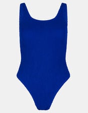 Crinkle Swimsuit, Blue (COBALT), large