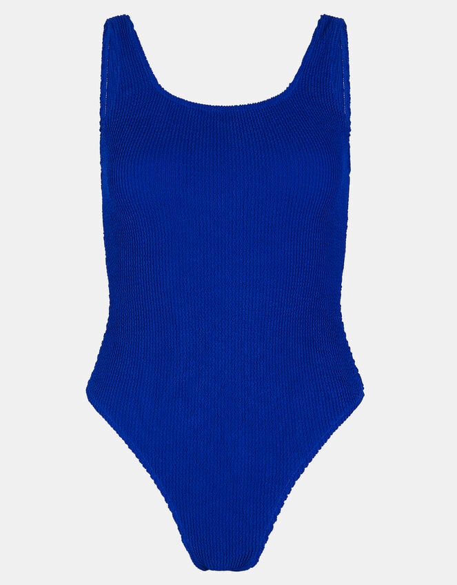 Crinkle Swimsuit, Blue (COBALT), large