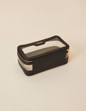 Clear Make Up Bag, Black (BLACK), large