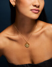 14ct Gold-Plated Celestial Sunbeam Pendant Necklace, , large