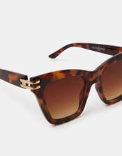 Tort Cat Eye Sunglasses, , large