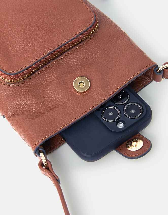 Leather Pouch Phone Bag, , large
