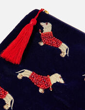 Sausage Dog Large Makeup Bag, , large