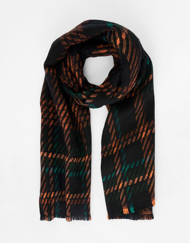 Zelda Check Blanket Scarf, , large