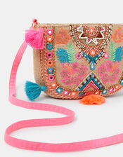 Girls Mirror & Tassel Embellished Bag, , large