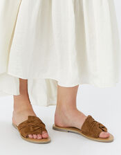 Perth Suede Sliders, Tan (TAN), large
