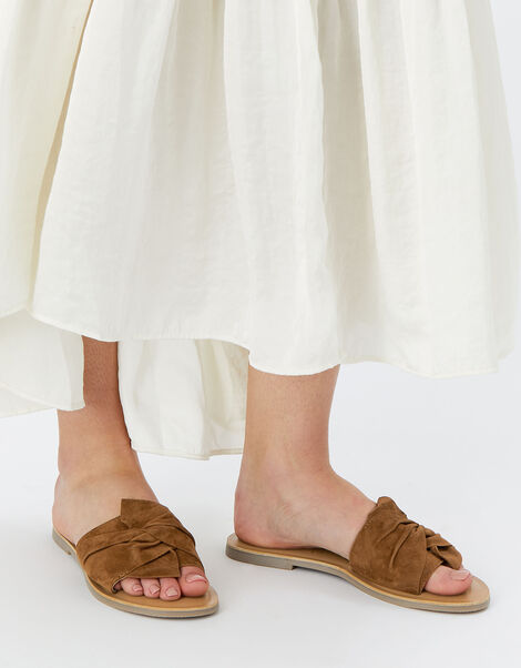 Perth Suede Sliders, Tan (TAN), large