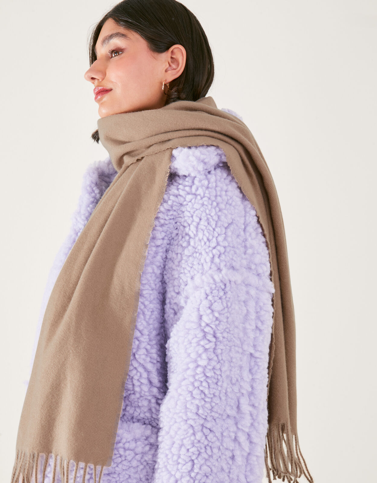 accessorize fur scarf