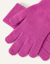 Super-Stretch Touchscreen Gloves, Pink (PINK), large