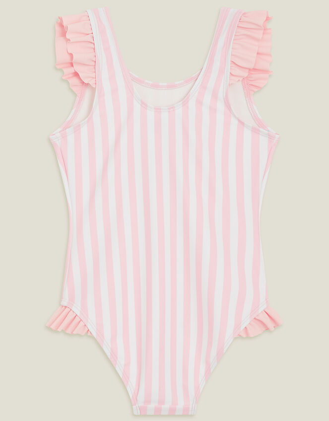 Girls Sequin Flamingo Swimsuit, Pink (PINK), large