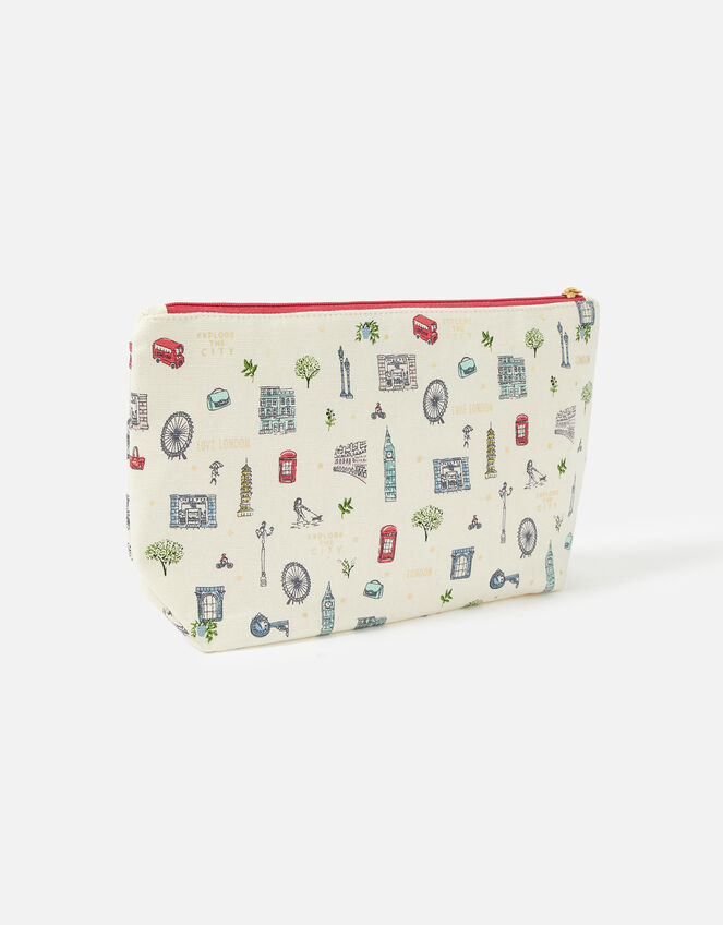 All Over London Cotton Washbag, , large