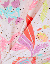 Girls Sealife Long Sleeve Swimsuit , Multi (PASTEL MULTI), large