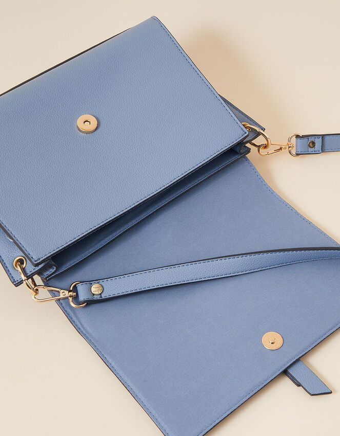 Strap Detail Large CrossBody Bag Blue Crossbody bags Accessorize UK