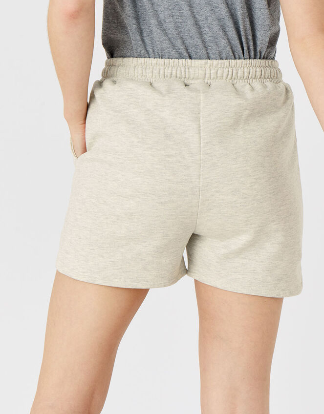 Stripe Print Jersey Shorts , Cream (TAUPE), large