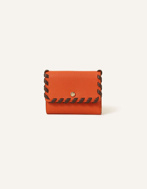 Whipstitch Purse, Orange (ORANGE), large