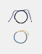 2-Pack 14ct Gold-Plated Cord Bracelets, , large