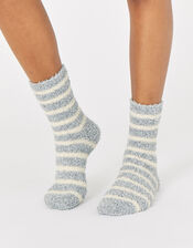 Striped Super-Soft Fluffy Socks, , large