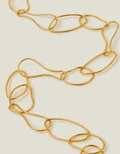 14ct Gold-Plated Molten Chain Necklace, , large