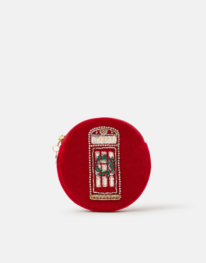 Christmas Telephone Box Coin Purse, , large