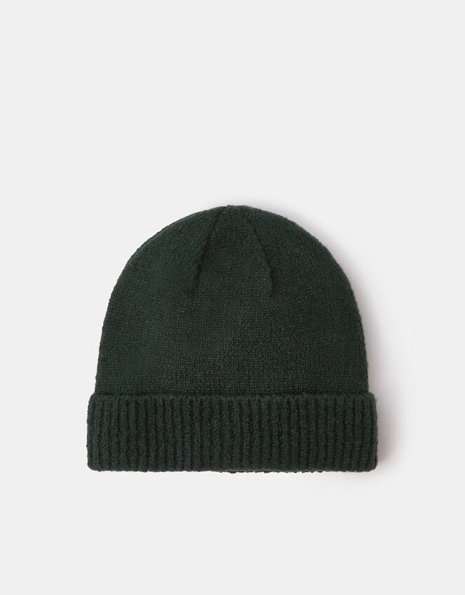 Plain Beanie Hat, Green (GREEN), large