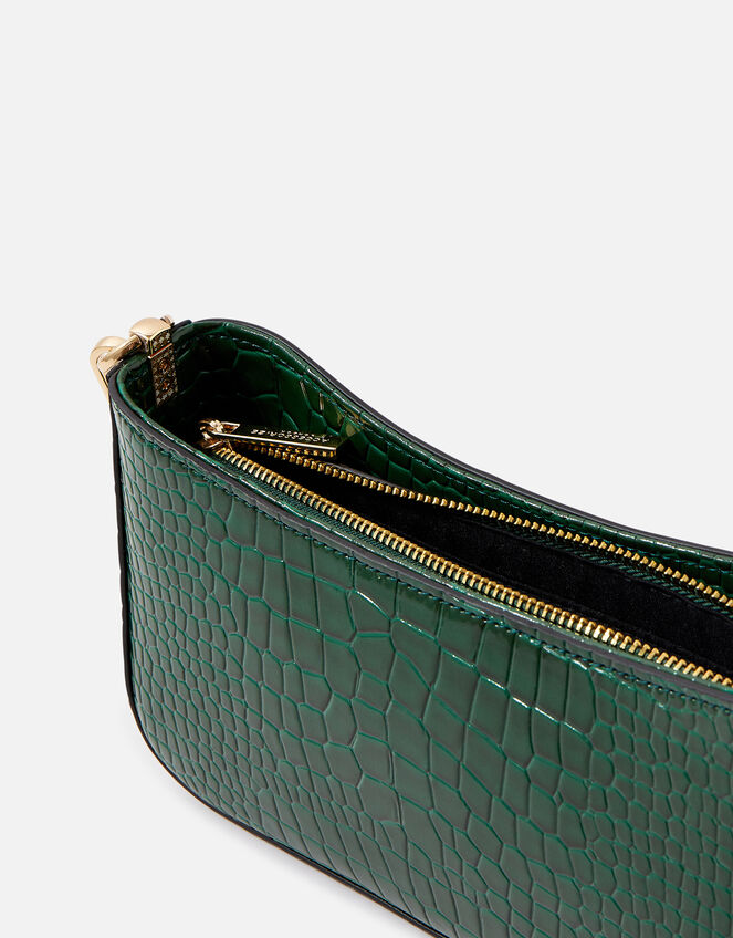 Roxanne Croc Baguette Bag, , large