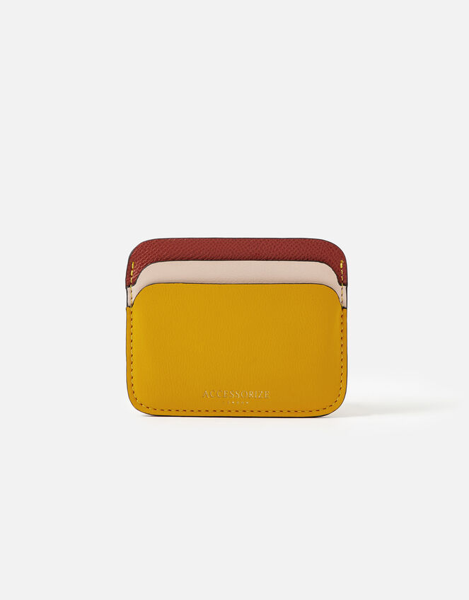 Colourblock Cardholder, Yellow (OCHRE), large
