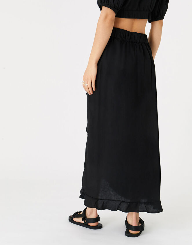 Wrap Co-ord Skirt, Black (BLACK), large