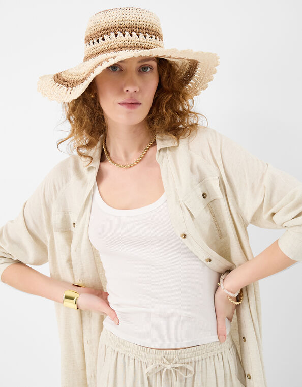 Crochet Floppy Hat, , large