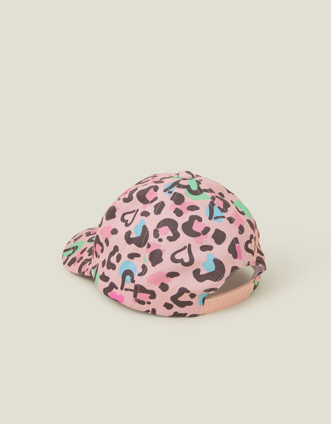 Girls Leopard Print Baseball Cap, Multi (BRIGHTS MULTI), large