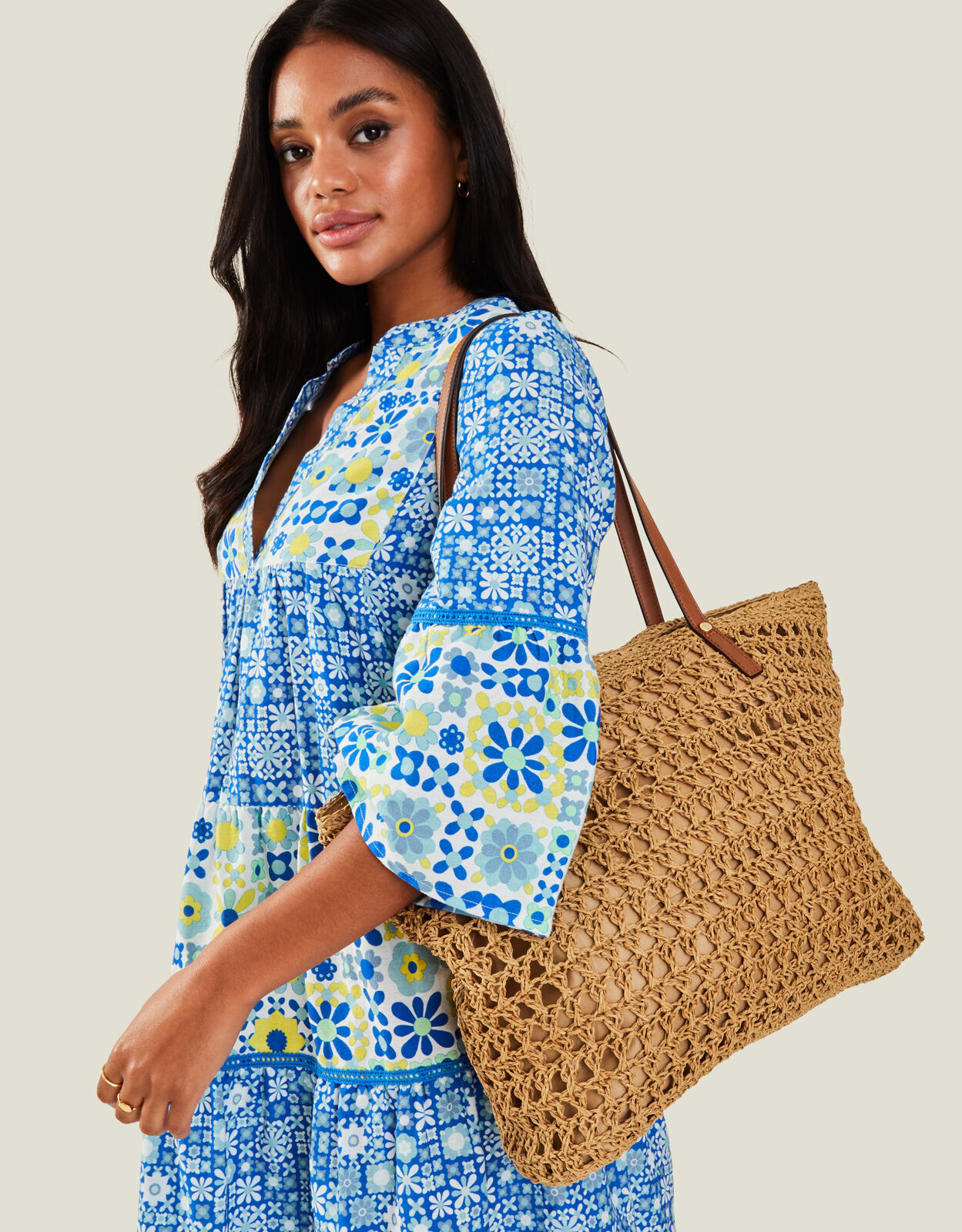 Raffia Shoulder Bag Beach Bags Accessorize Global