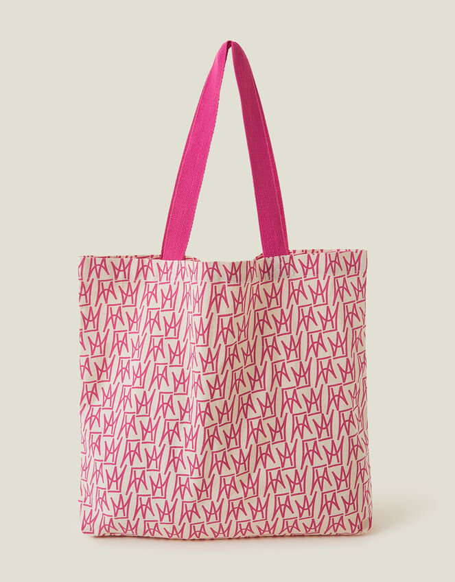 Crown Print Shopper Bag, , large