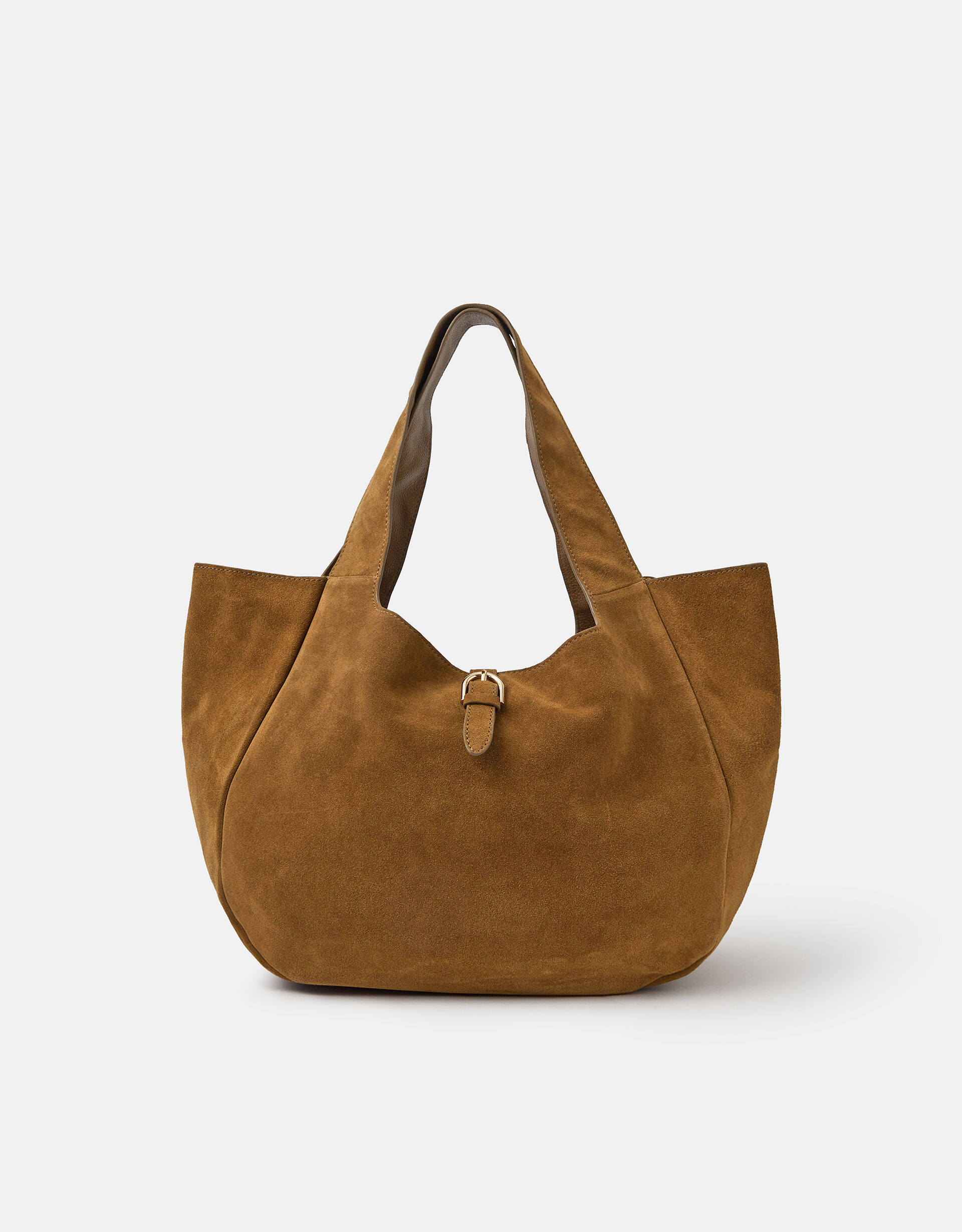 Buckle Tab Suede Shoulder Bag | Leather Bags | Accessorize UK
