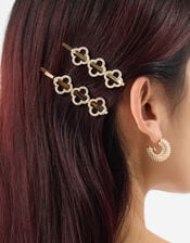 Sparkle Clover Hair Slides Set, , large