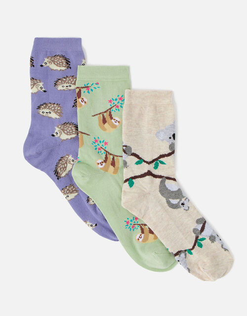 Animal Print Sock Multipack Socks & Tights Accessorize Global